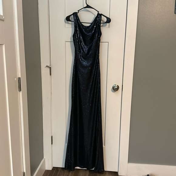 Lulus Dresses & Skirts - Lulus navy Sequin scoop back dress - Small​​​​​​​​